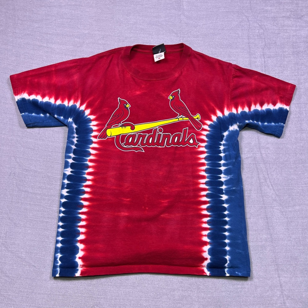 Mens Medium Liquid Blue St Louis Cardinals Albert Pujols Tie‎ Dye T Shirt